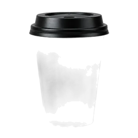 Paper hot-drink cup with lid